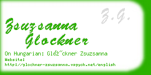 zsuzsanna glockner business card